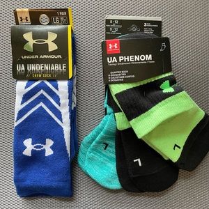 Under Armour Socks - 4 Pairs, Sz L, NWT